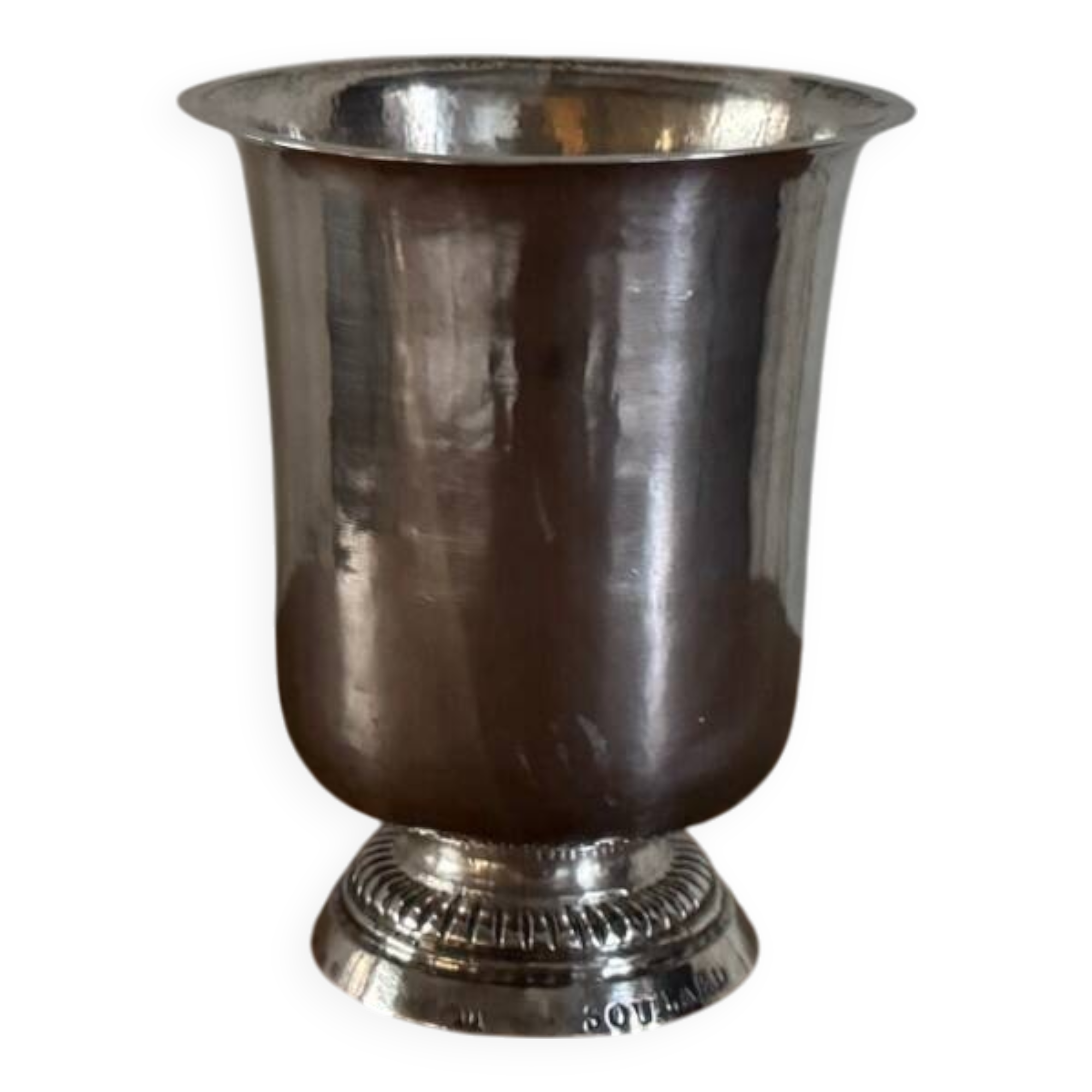 18th century silver cup with fluted shower foot Soulard P de Girard