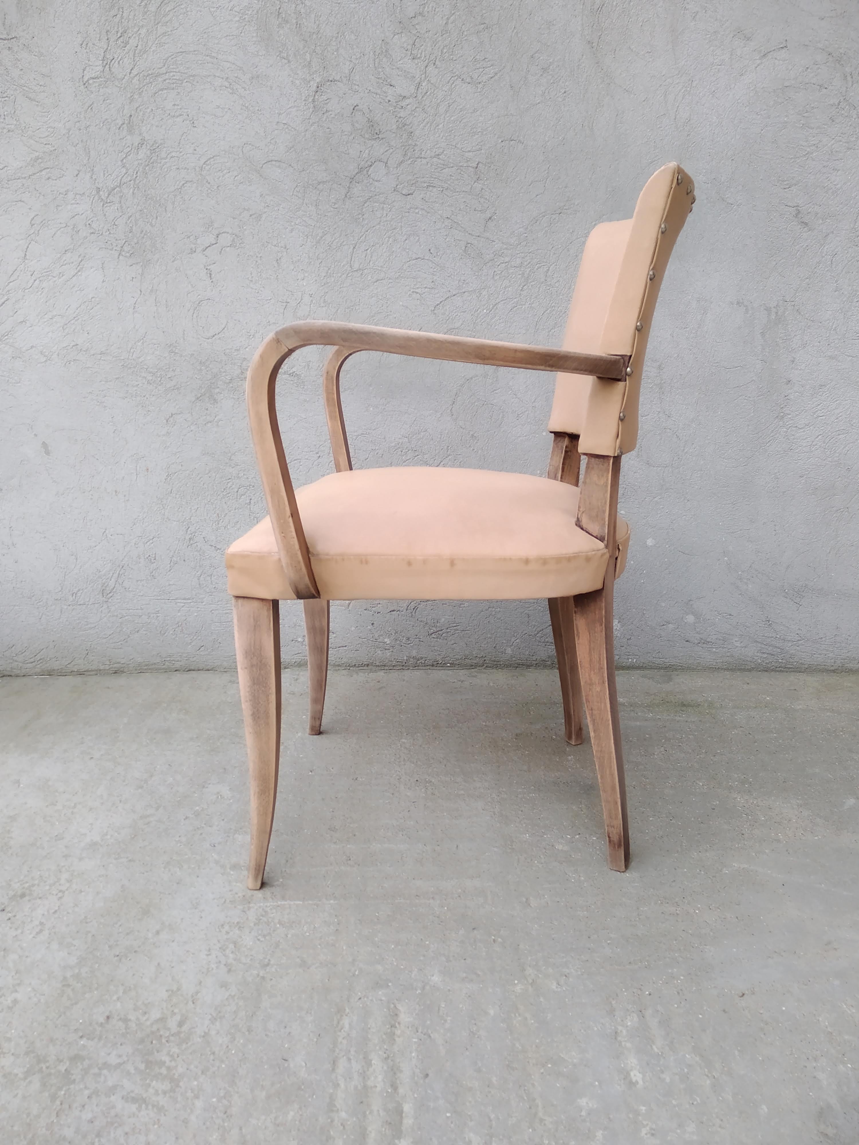 Art Deco bridge armchair