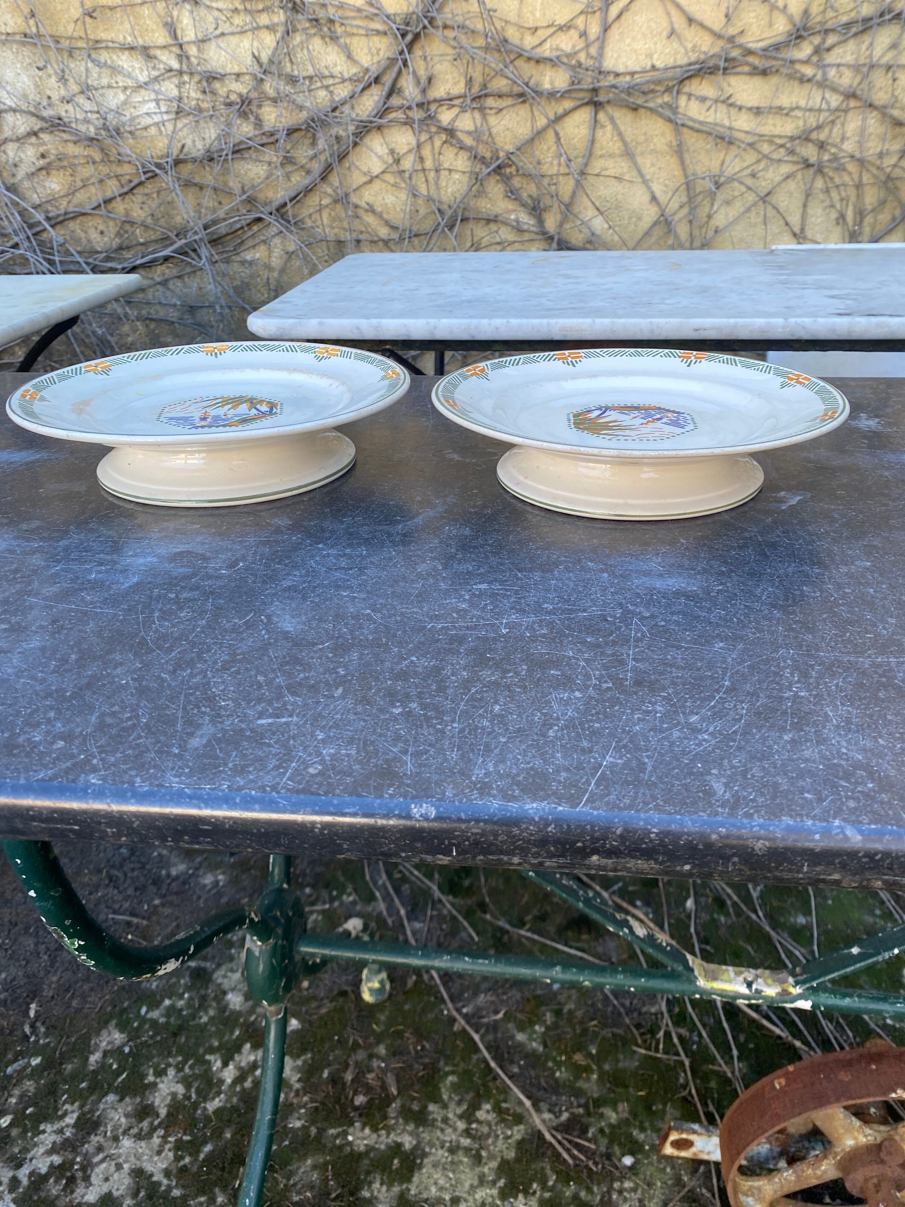 Longwy Frejus cake dishes