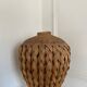 Braided wicker & rattan jar