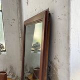 Late 19th XL wooden mirror