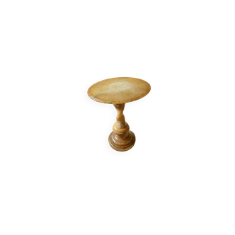 Table d'appoint en pierre naturelle en marbre albatre - élégante et un