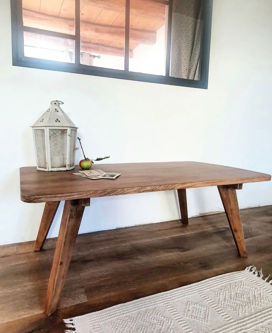Solid wood coffee table