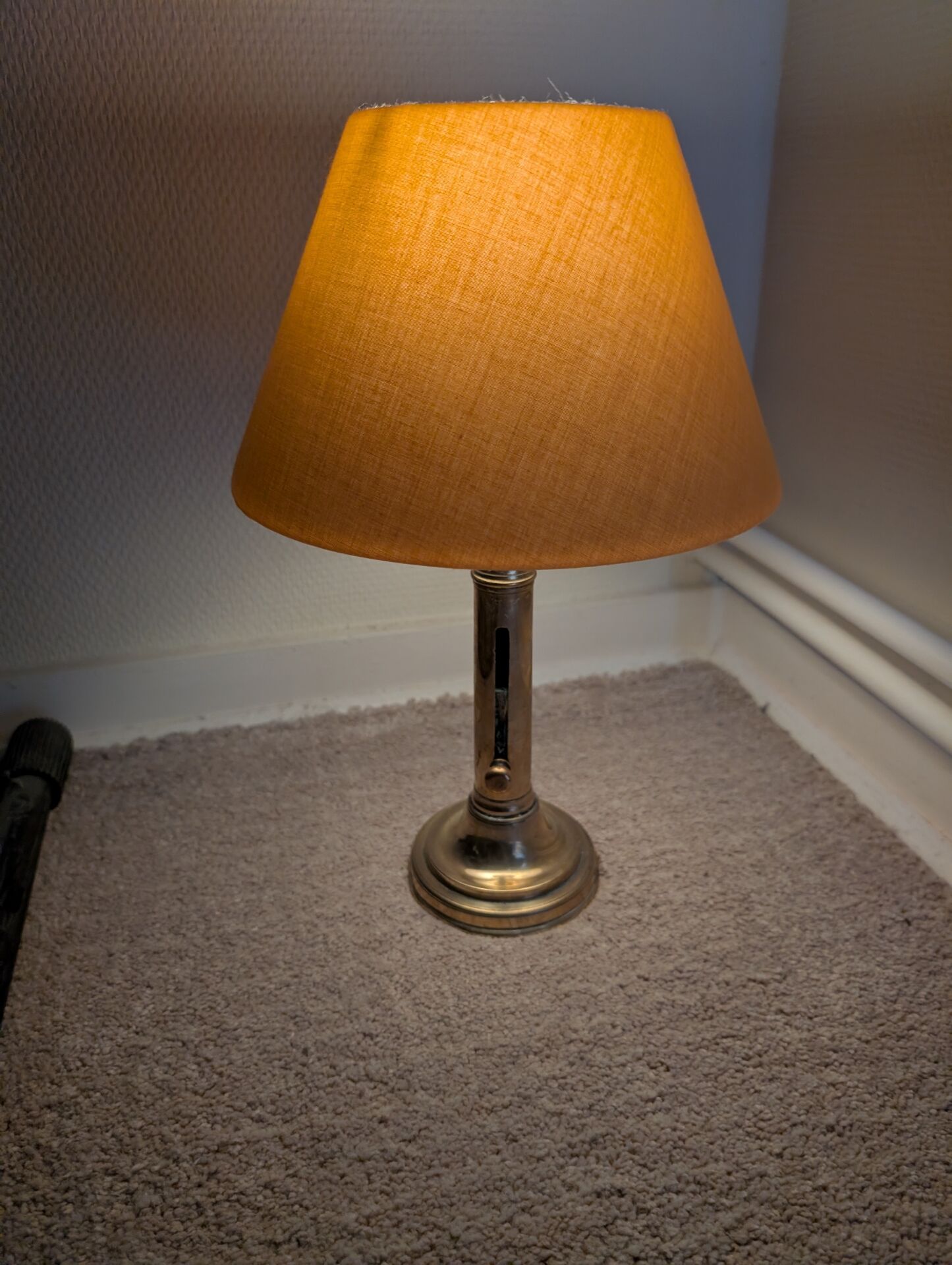 Lampe bougeoir laiton dans fil