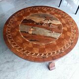 Marquetry coffee table