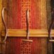 Bistro wall coat rack/hats - 3 curved wooden hooks - Signed Thonet - 1940s/50s