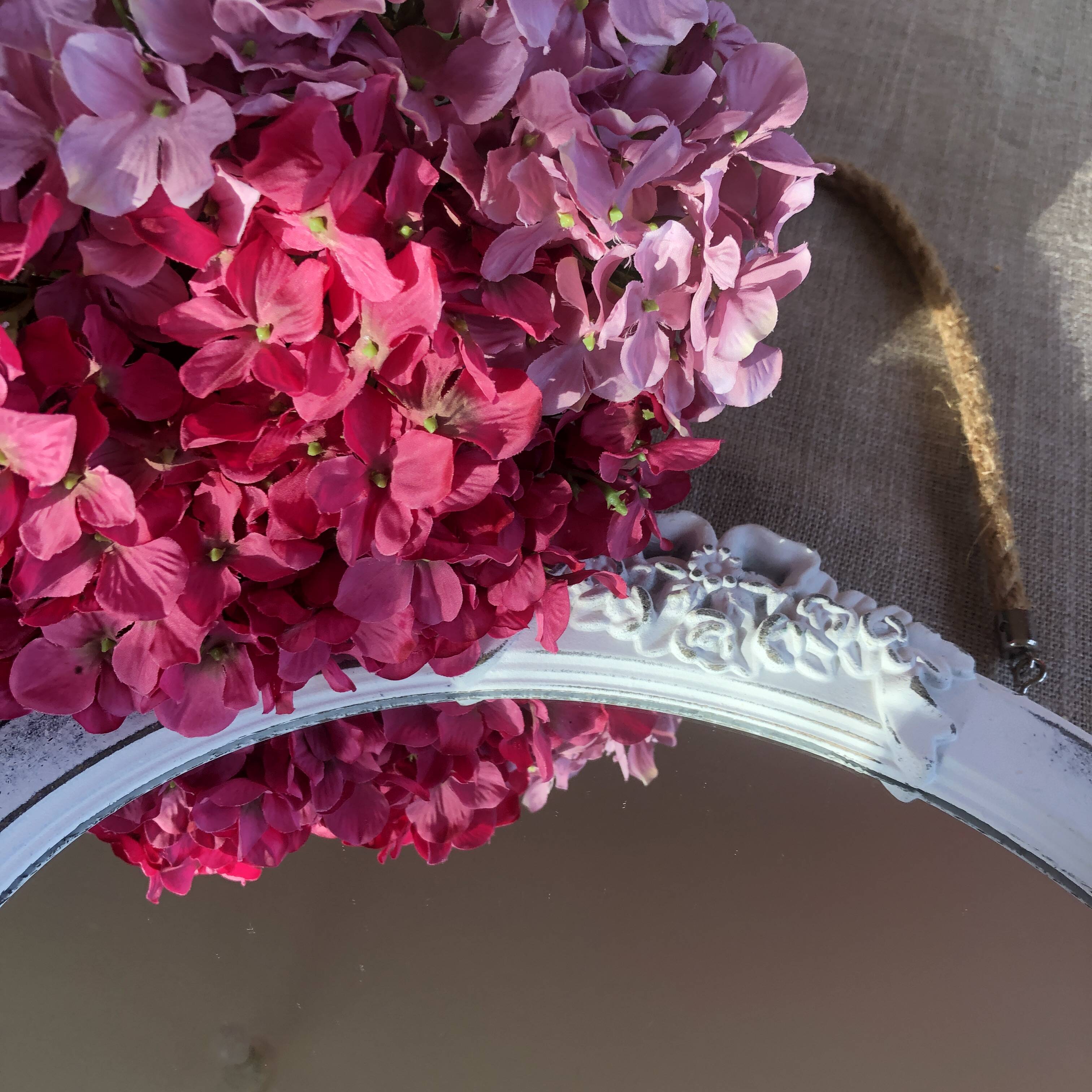 White romantic mirror