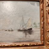Pair of oils on panels by Henri Saint Clair, circa 1930.