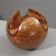 Roberto Rigon & Bertoncello Ceramiche trilobed sphere vase Italy 1970
