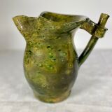 Glazed clay sangria pitcher