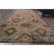 Vintage Turkish Oushak Handmade Wool Cotton Orange Runner Rug 107x290