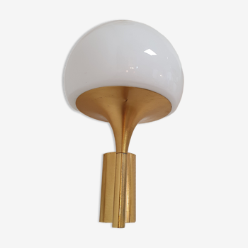 Italian opaline wall lamp sciolari 70s