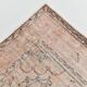 Blush Pink Muted Turkish Vintage Handmade Wool Carpet Rug, 191x316 Cm