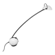 Lampe de table blanche des années 1970 « Alina » par Valenti avec boîte, fabriquée en Italie