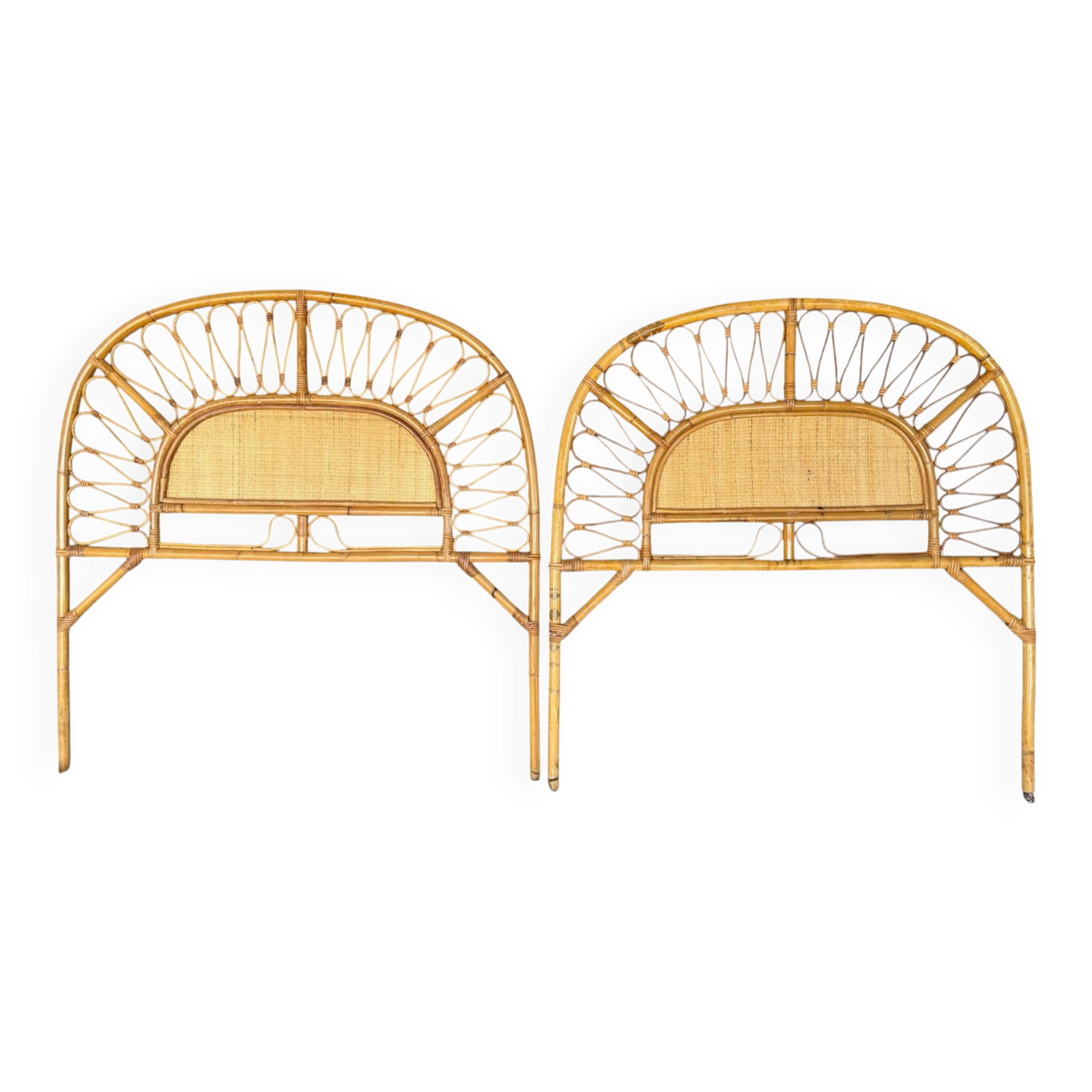 1960s Rattan Headboards from France