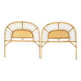 1960s Rattan Headboards from France