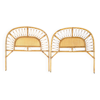 1960s Rattan Headboards from France