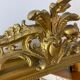 Large mirror with pediment XVIII eme gilded  86x150cm