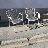 Pair of garden chairs
