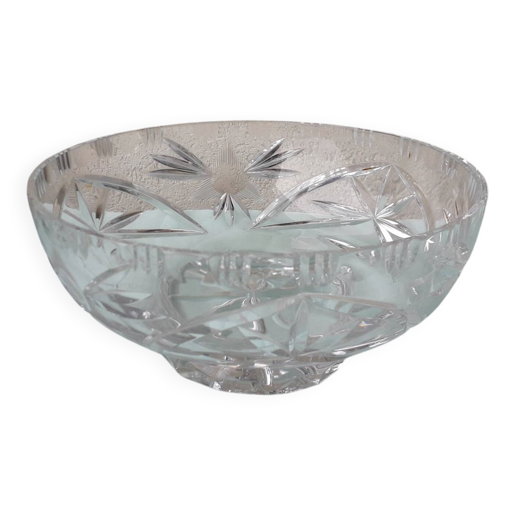 Crystal salad bowl