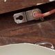 Paire d'appliques italiennes vintage laiton verre et bois années 70/80