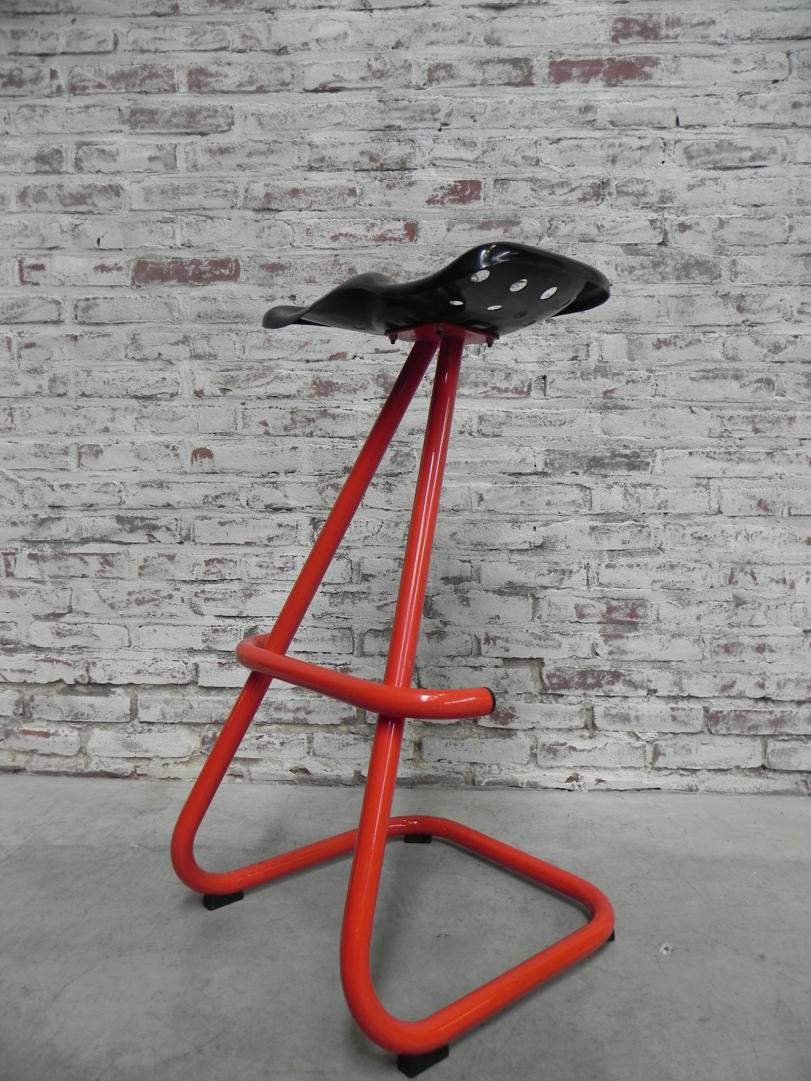 Tabouret bar vintage acier siège de tracteur
