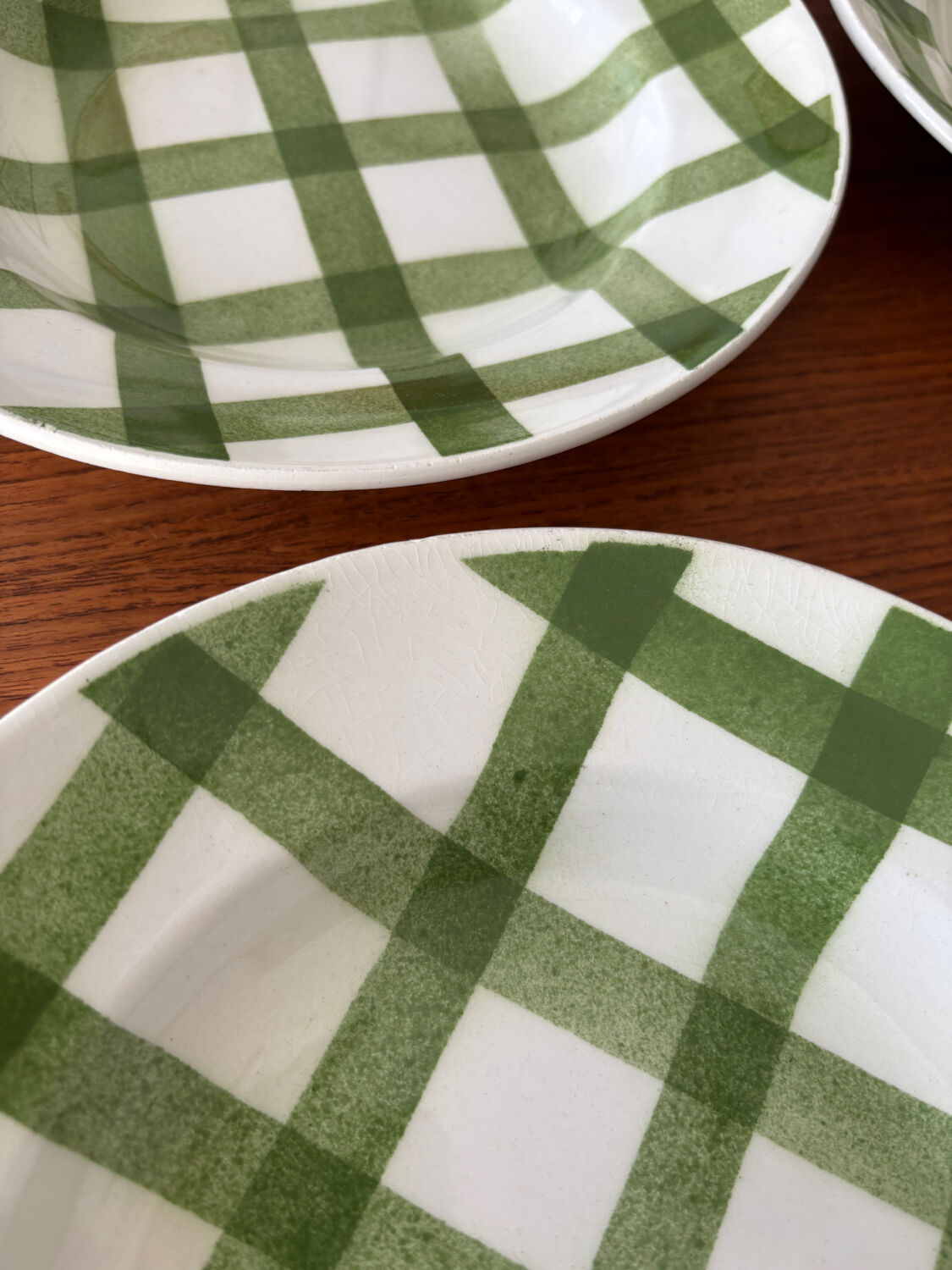 Set of 4 deep plates Moulin des Loups model Tablecloth