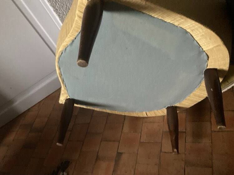 Pair of vintage toad armchairs