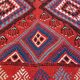 Red Berber kilim rug 140x185cm