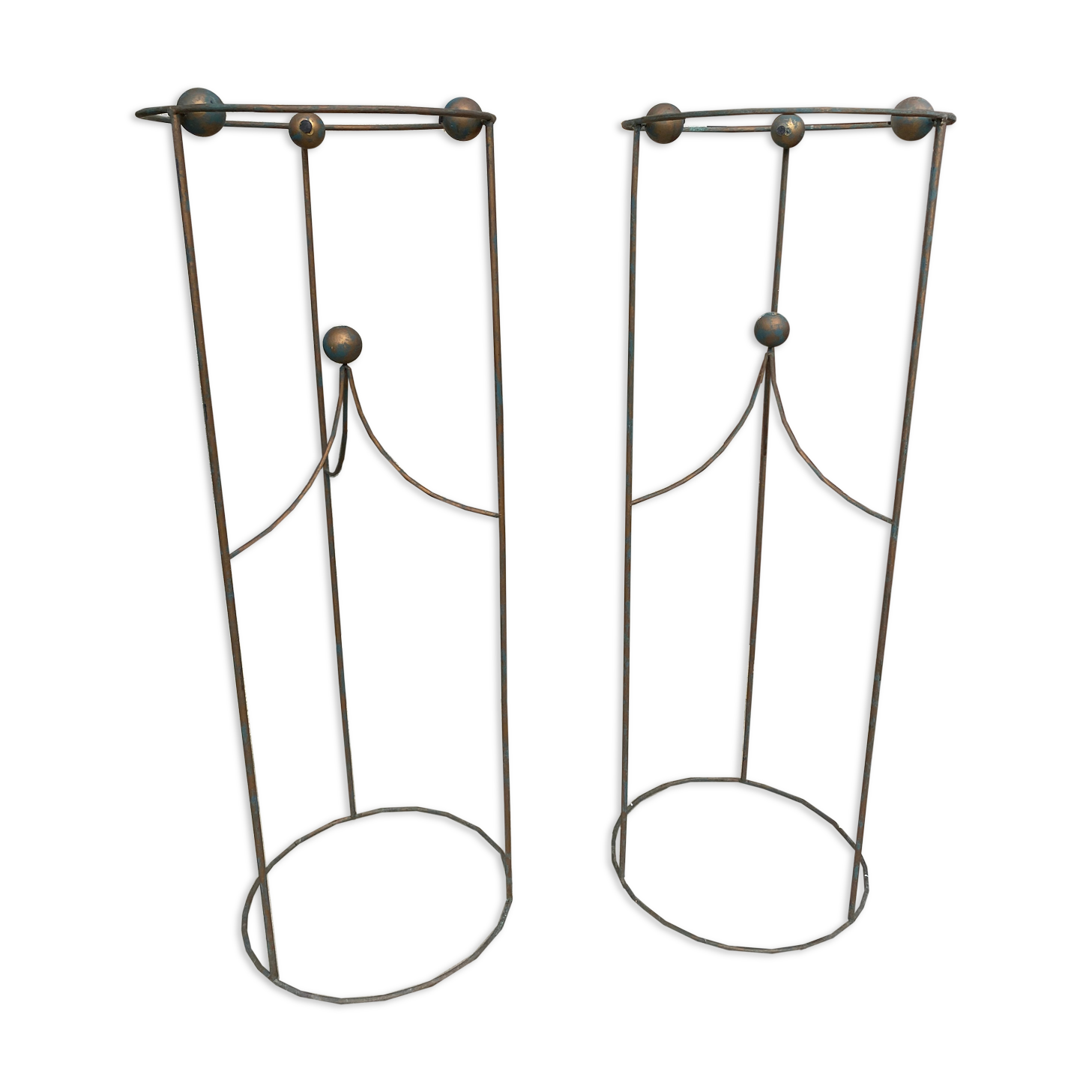 Pair of garden columns design