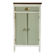 Petit buffet confiturier parisien vintage vert sauge – charme rétro