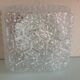 Structured /vintage square glass ceiling lamp 60s-70s