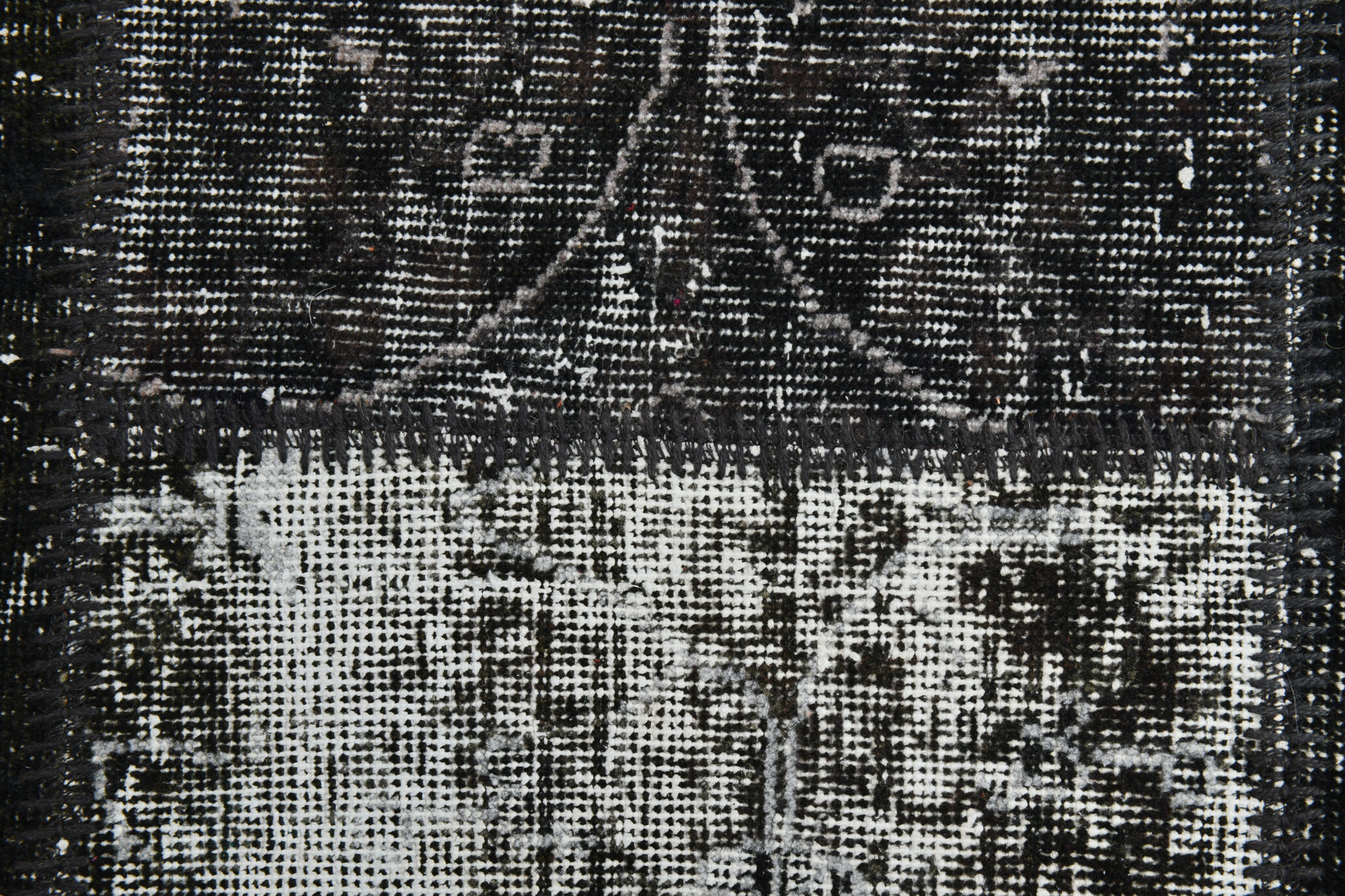 7x10 white & black oriental carpet