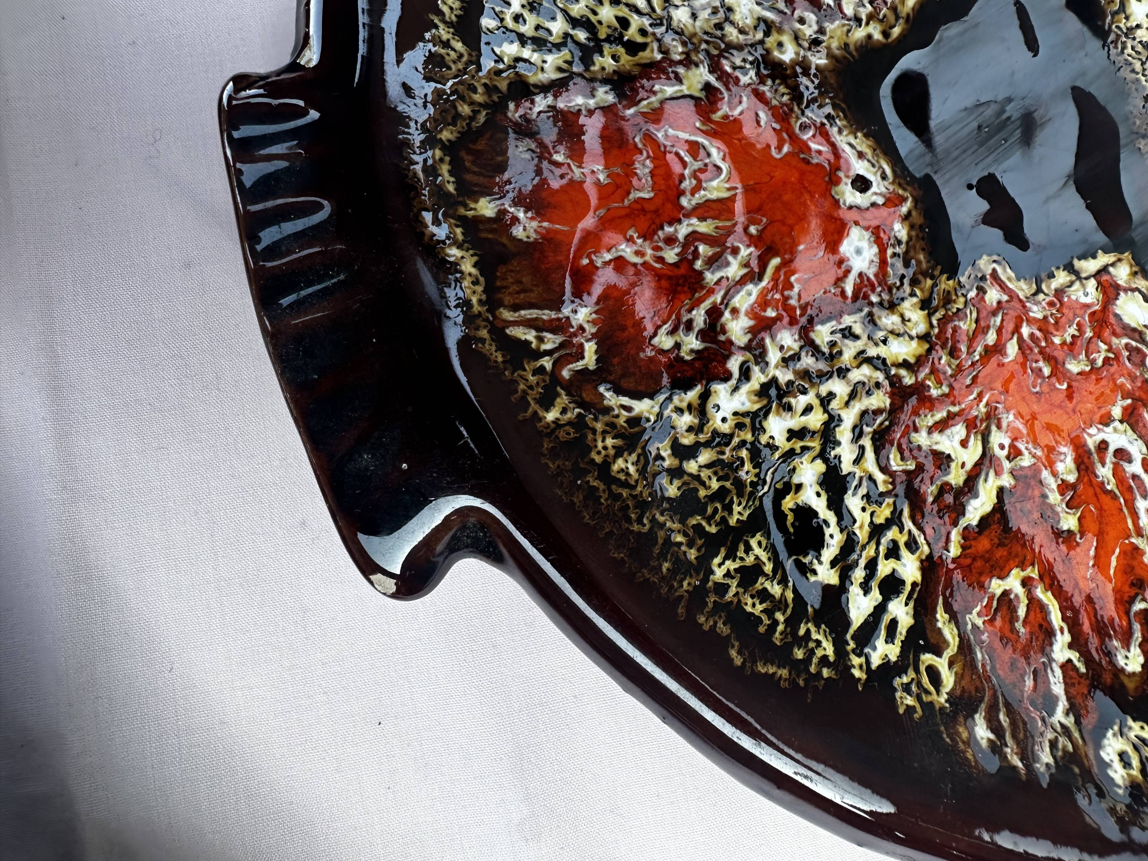 5 fish plates by Marius Giuge for Vallauris