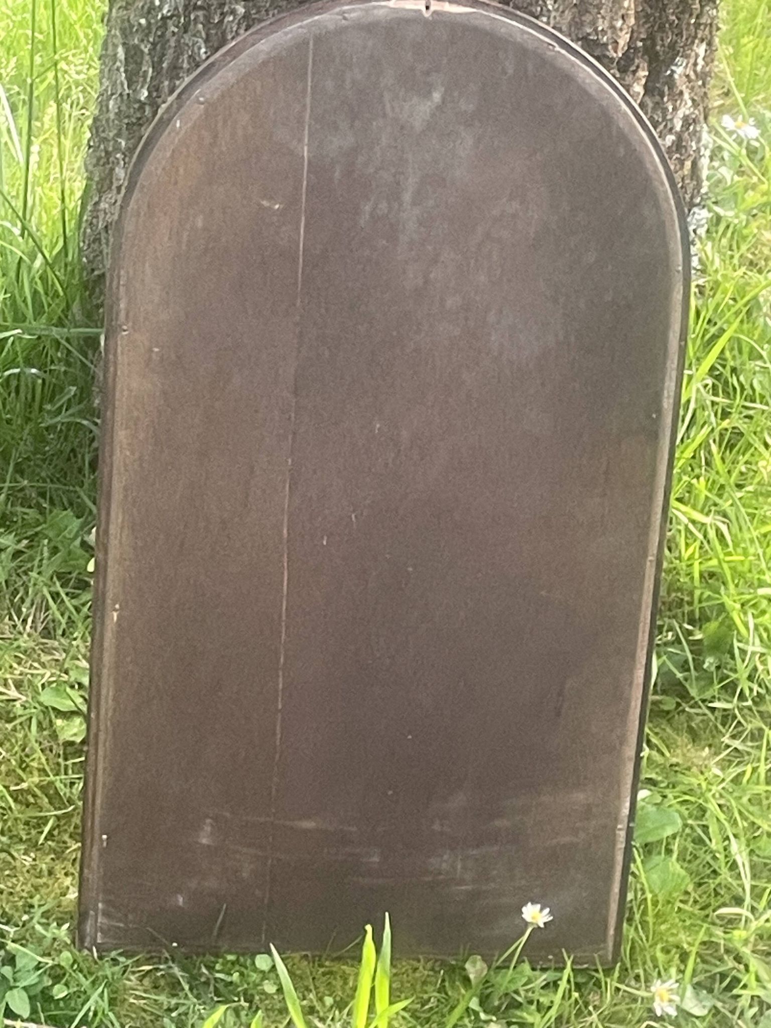 Old molded wooden mirror