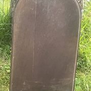 Old molded wooden mirror
