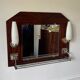 Teak and opaline wall mirrors