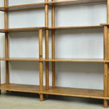 Handmade wooden bookshelf, 1960s