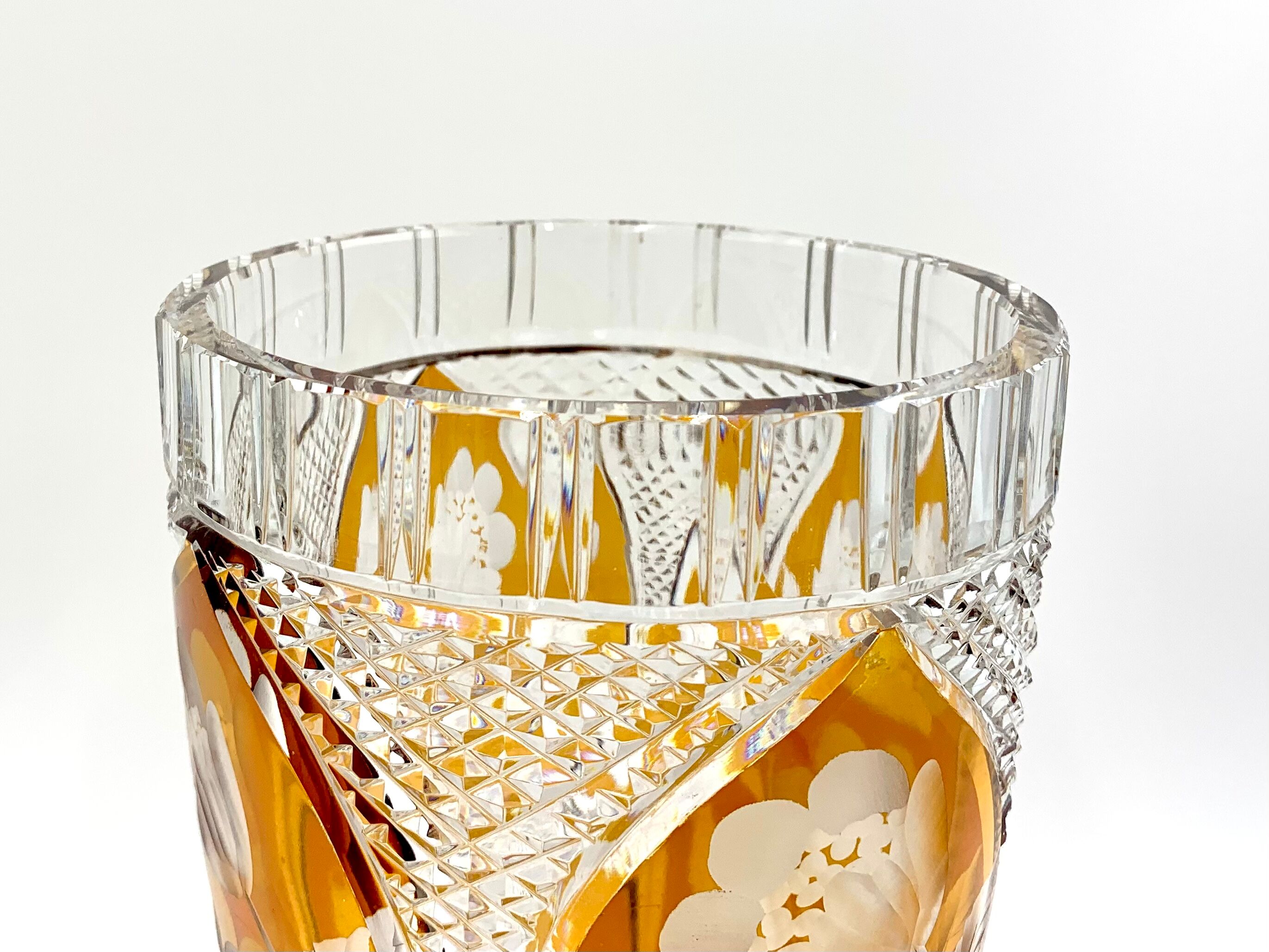 Crystal vase, Julia Glassworks, 1960s