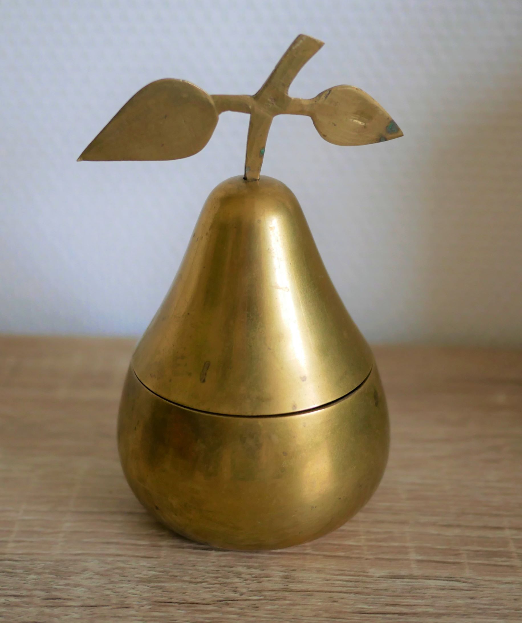 Vintage brass pear