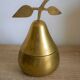Vintage brass pear