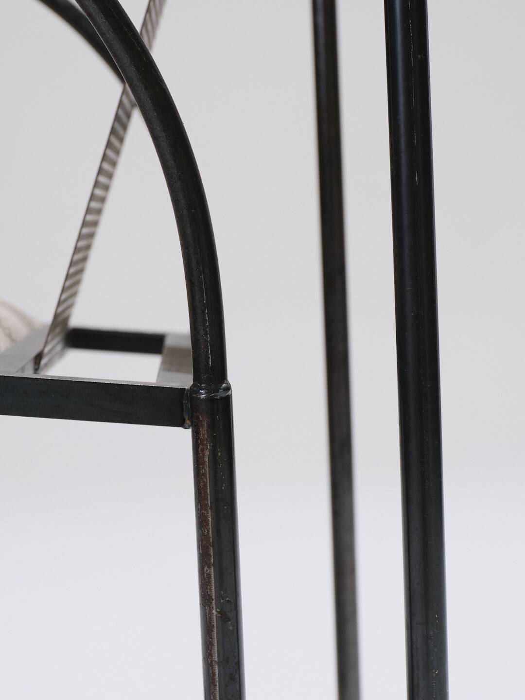 Metal armchair, anderl kammermeier, 1980s