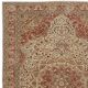 Traditional Hand-Knotted Turkish Wool Area Rug with Classic Medallion Design