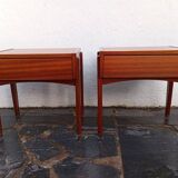 Pair of Scandinavian teak bedside tables