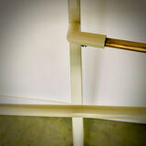 Art Deco chamber valet in brass and white laquered steel 40/50'