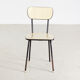 School chair on metal frame
