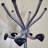 Vintage chrome metal coat rack, 1970s
