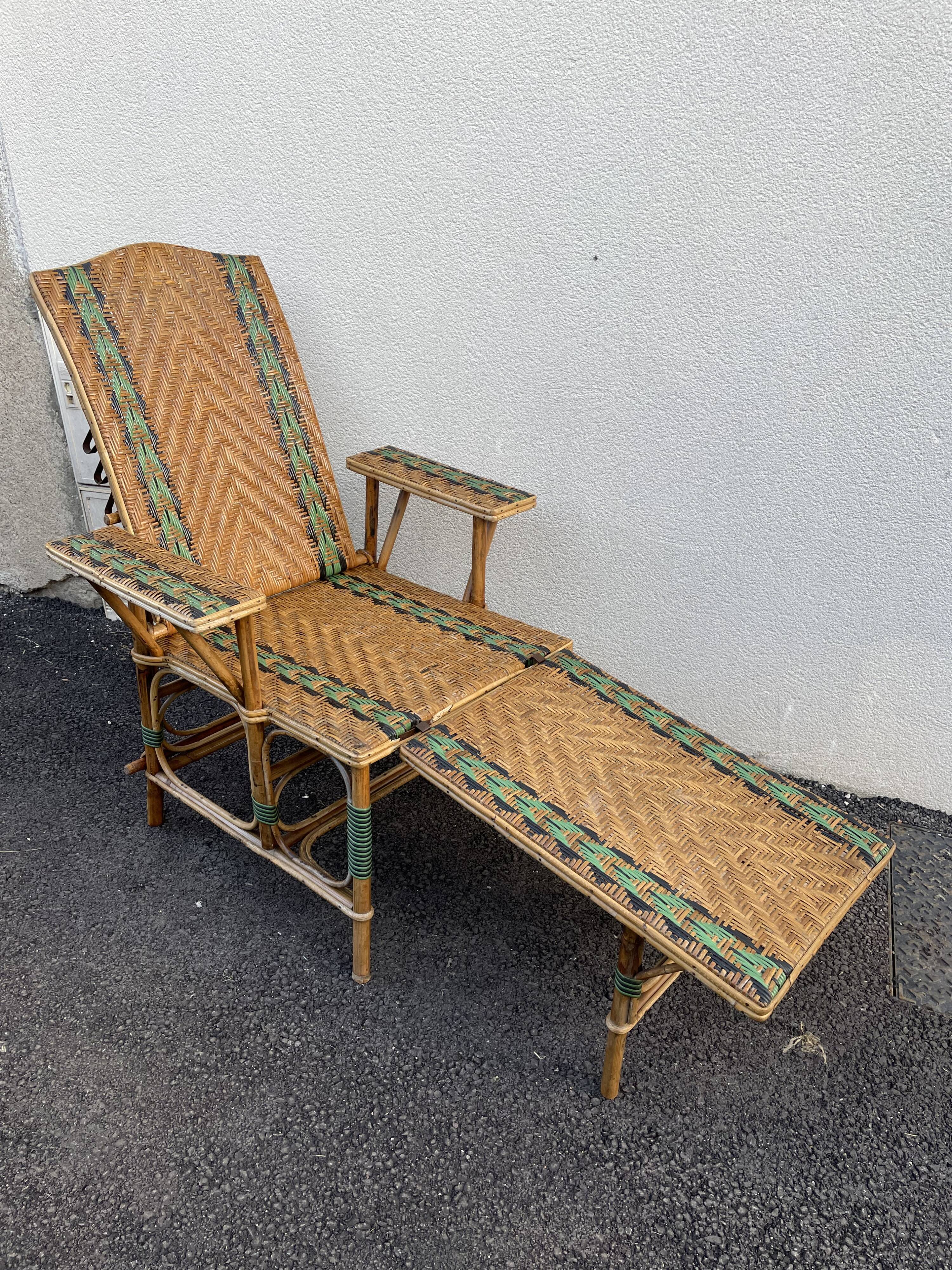 Rattan lougne chair