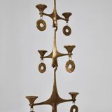 Grand Chandelier Suspended Candelabrum Brutalist Michael Harjes, 1970s