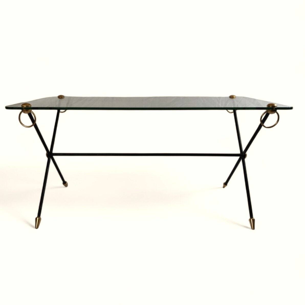 Coffee Table Model "x" by Jacques Adnet